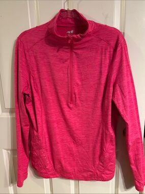 Avia Hot Pink Half-Zip Athletic Top